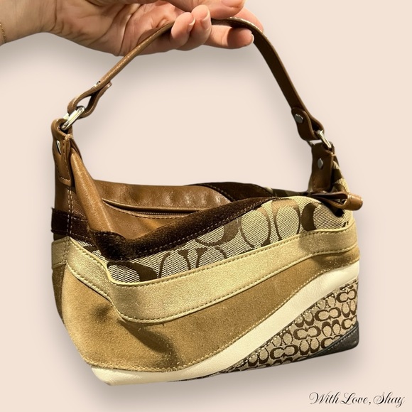 SOLD** Authentic 2006 Y2K Coach patchwork mini bag - Picture 7 of 10